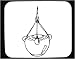 Mouse Pad with San Francisco, black and white, object, hooks, vessel, pot, ropes, hanging, article, California, artifact