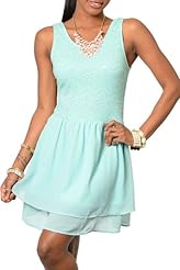 Sexy Open-Back Chiffon/Polyester  Dress