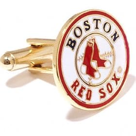 Boston Red Sox Gold Pair of Cufflinks