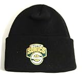 Seattle Sonics Old School Cuffed Knit Hat (Black)