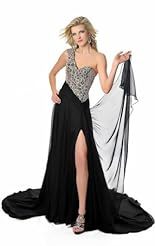 Chiffon/Taffeta/Tulle Long Sleeves Crystal Beaded Lace Crystals Applique Evening Dress 