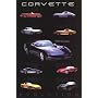 Corvette Evolution Poster Print, 24x36