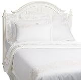 Houston Floral 506 Embroidery Silver 8-Piece Duvet Set, Queen