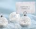 Snow Flurry Flocked Glass Ornament Place Card/Photo Holder (Set of 6), 1 piece