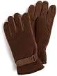 Isotoner Men's Padded Sport Glove With Pre-Curved Fingers
