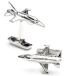 F-16 Fighter Jet Cufflinks - Aviation/Nautical Formal Wear - Cufflinks
