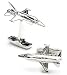 F-16 Fighter Jet Cufflinks - Aviation/Nautical Formal Wear - Cufflinks