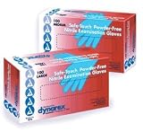 Latex Free And Powder Free Nitrile Exam Gloves Large Size By Dynarex - 100
