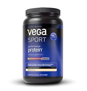 Vega Sport Performance Protein, Vanilla, Tub, 29.2 oz