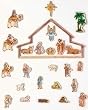 26-Piece Fontanini Nativity Magnet Advent Calendar #65402