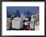 Skyline from Sukhumvit, Bangkok, Thailand Photography Framed Art Poster Print by Richard I'Anson, 22x18