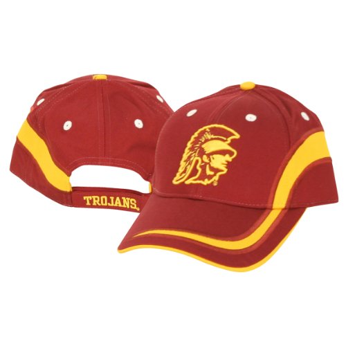 USC Trojans Classic Logo Adjustable Baseball Hat - Burgundy / Yellow