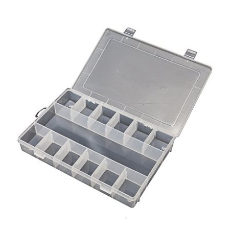 Aufbewahrungsbox für Kleinteile mit 13 Fächern Kunststoff Angelbox