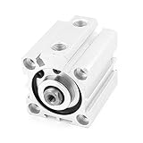 uxcell エアシリンダ アルミニウム材質 ニューマチックアクセサリー シングルロッド デュアルアクション