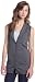 A. Byer Junior's Step In The City Sweater Vest,Charcoal,Large