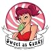 Evilkid - Sweet As Candy Red Hair Girl Licking a Lollipop - Sticker / Decal