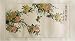 Chinese Sumi Art Brush Painting - Two Birds and Yellow Pomegranates - Watercolor Ink on Rice Paper