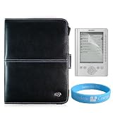 Black Sony eReader PRS300 Executive Carrying Case + Screen Protector + Wristband