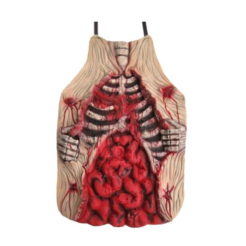 Ripped Flesh Latex Apron ~ Halloween Horror Latex Costumes