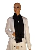 Authentic Burberry Black Wool Scarf w/ Charms