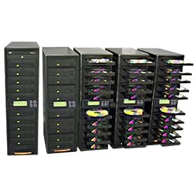 Produplicator 50 Burner Daisy Chain 52X CD Duplicator Machine + Removable 500GB Hard Disk... by Produplicator