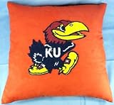 Kansas Jayhawks 16x16 Suede Cover Pillow