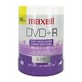 Maxell 639016 4.7 GB DVD+R Discs  - 100 Pack