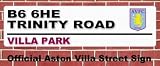Aston Villa Street Sign