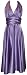 Marilyn Satin Halter Dress Plus Size - L