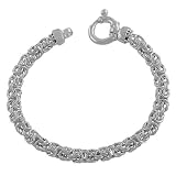 Sterling Silver 6.3-mm Byzantine Bracelet (7.5 Inch)
