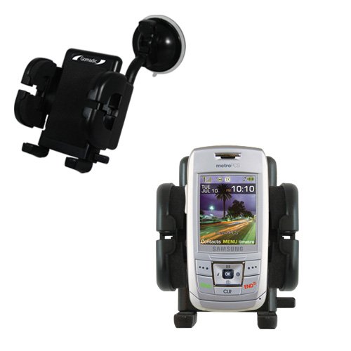 Samsung SCH-R400 Flexible Car Windshield Holder - Gomadic Brand