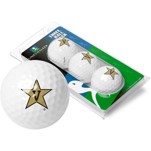 Vanderbilt Commodores Ncaa 3 Golf Ball Sleeve Pack