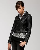 Mini Studded Shrunken Moto Jacket