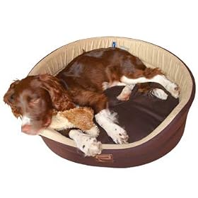 Timberwolf Faux Suede Oval Dog Bed (50cm/20")