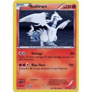 Pokemon Black & White Single Card Reshiram #26 Rare Holo
