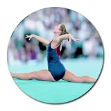 Gymnastics Sport Round Mouse Pad
