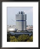 Bmw Building, Munich, Bavaria, Germany Photography Framed Art Poster Print by Yadid Levy, 18x22