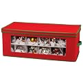 Whitney 36 pc Holiday Ornament Chest Red