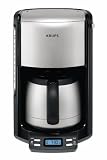 Krups Pro Aroma Filter Coffee Machine with Thermo Jug, Steel