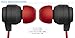Sentey LS-4105 In-ear Headphones with Mic, Black/Red