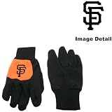San Francisco Giants Color Block Orange Grip Work Glove w/ Black Fingers