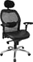 Super Mesh Chair with Mesh Back and Italian Leather Seat [LF-W42B-L-GG]