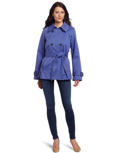 G.E.T. Women’s Half Trench Coat, Violet, X-Small