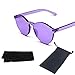 Fuzhao Newest Design Women's sunglasses UV Protection Oversized Square Sunglasses Case, Brown, 60