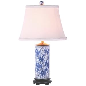 Blue and White Porcelain Canister Jar Table Lamp by Universal Lighting and Decor