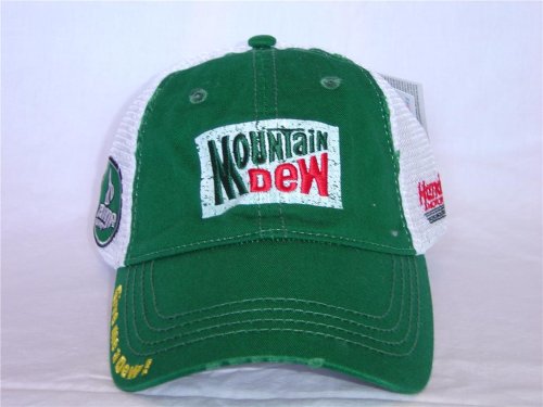 Buy Chase Authentics Dale Earnhardt Jr. #88 Mountain Dew Green White Mesh Cap by Chase Authentics