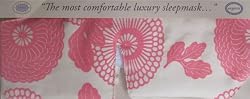 Organic Cotton Sleep Mask Pink Mums Design