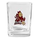 Set of 2 Arizona State Sun Devils Square Shot Glass - NCAA College Athletics - Fan Shop Merchandise