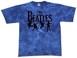 Liquid Blue Men's Beatles Free Fall Short Sleeve Tee,Blue,X-Large