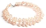 Image of Oi! Ladies N0864  Pink Fresh Water Pearl Choker